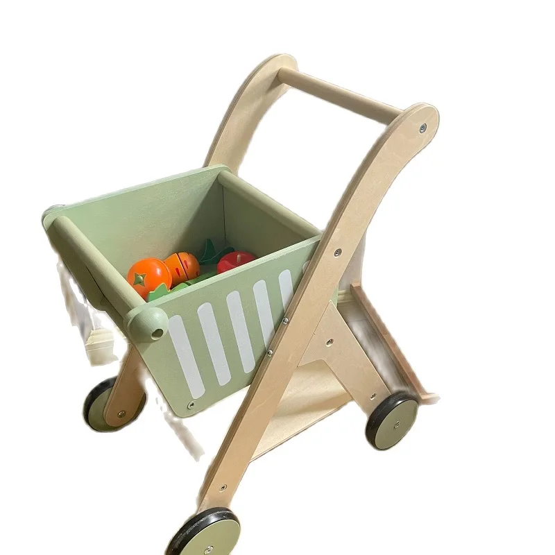 DokiToy Family Toys Wooden Children's Shopping Cart Boys And Girls Supermarket Birthday Gift Toddler 2-6 Years Old New Hot 2023 6