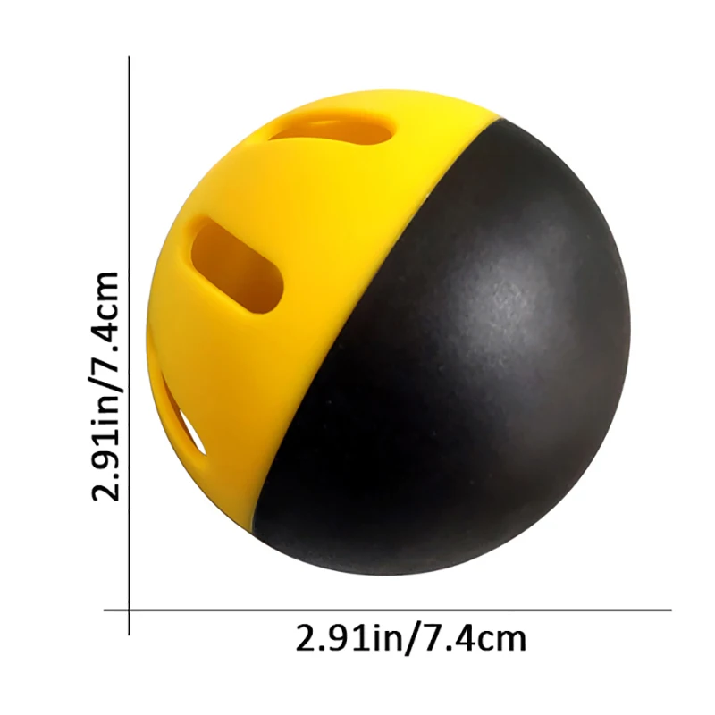 1Pc 74mm/26.5g Baseball Practice Ball Softball Training EVA Hollow Balls For Indoor Outdoor Hitting Sports Supplies