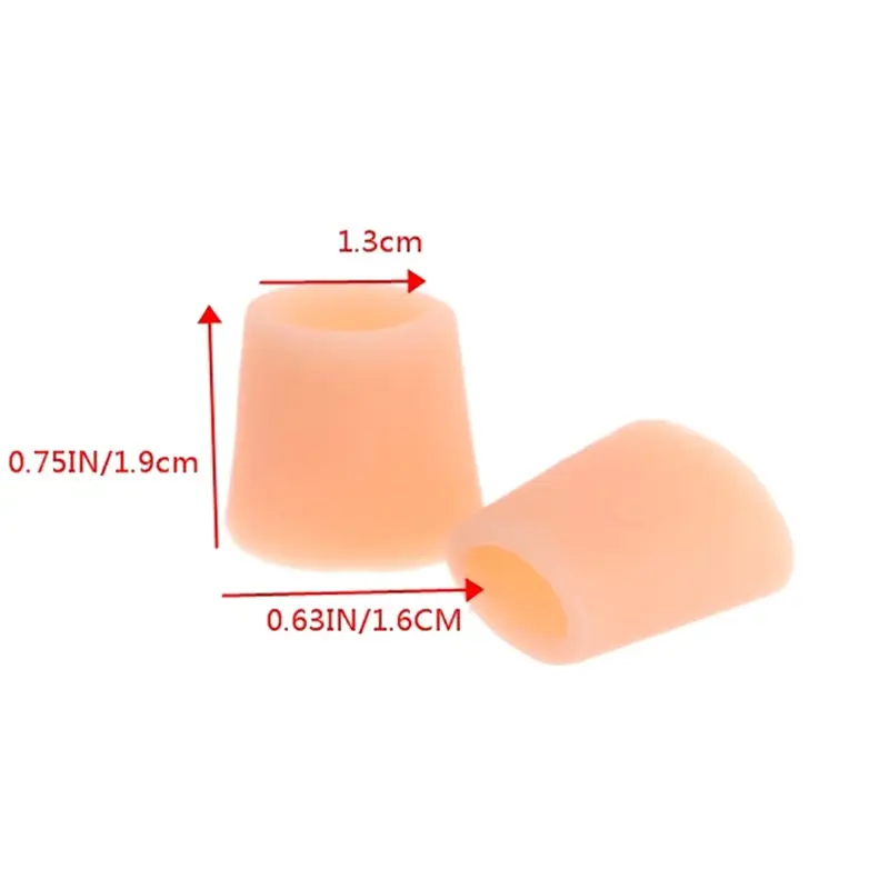 Silicone Little Toe Tube Corns Blisters Corrector Pinkie Protector Gel Bunion Toe Finger Protection Gel Sleeve Foot Care silicone toe cap toe protector bunion corrector toe corrector 2pcs
