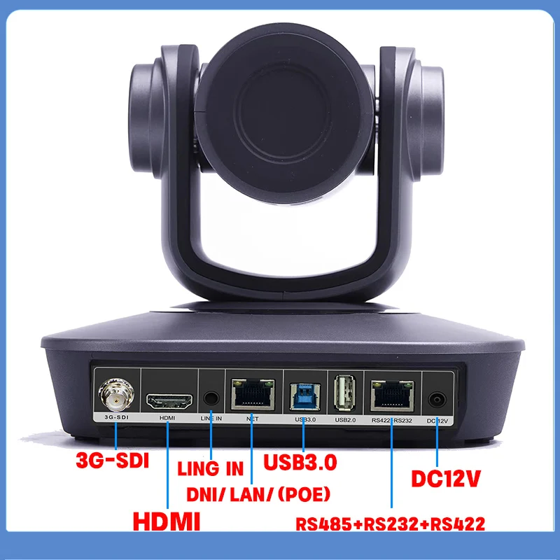 4K PTZ camera 10x 20x zoom HDMI,SDI,LAN,USB,NDI,POE,60FPS,30FPS Video conference camera Supporting church live broadcast