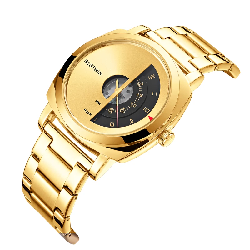 The New Golden The Fashion Business Top Luxury Brand Quartz Watch men Glass, Stainless Steel The oval Waterproof