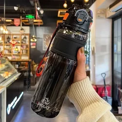 Portable 1L Sports Water Bottle - Ideal for School, Fitness, and Outdoor Activities (Black - 1000ML)