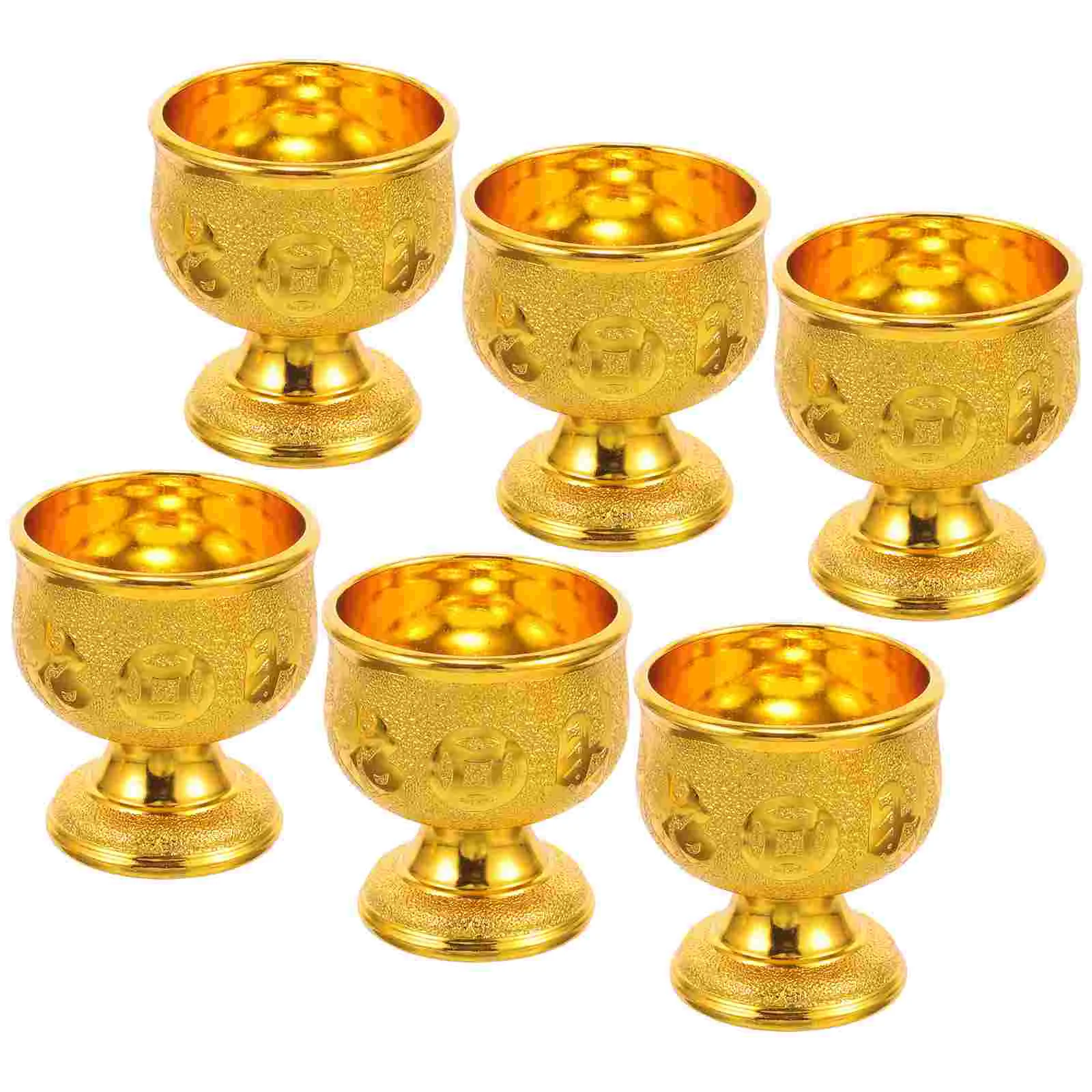 

6 Pcs The Holy for Buddha in Ancestral Hall Offering Supplies Cup Smudging Bowl Plastic Water