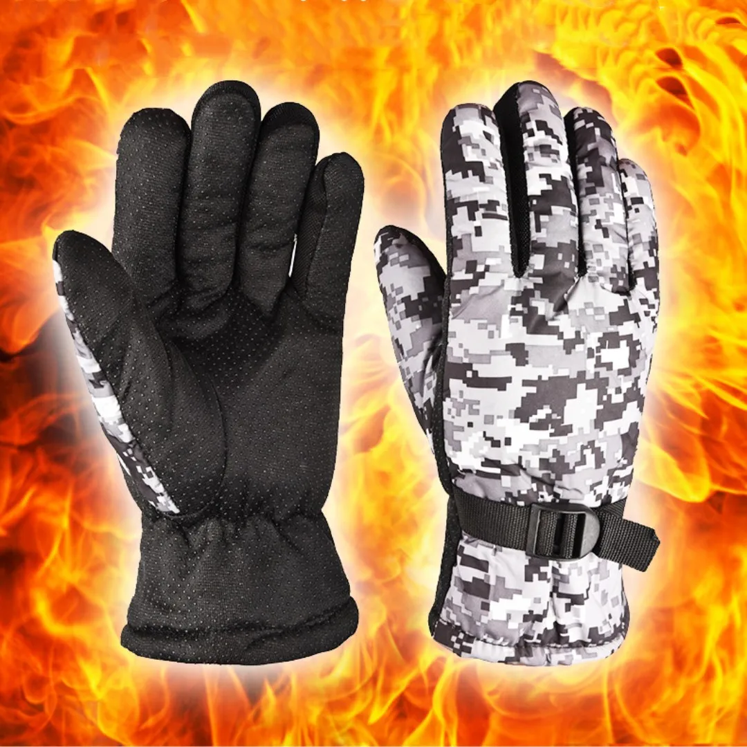 

-30 Children Snow Gloves Thermal Thicker Windproof Waterproof Outdoor Skiing and Snowboarding Mittens Warm Winter Glove Colorful