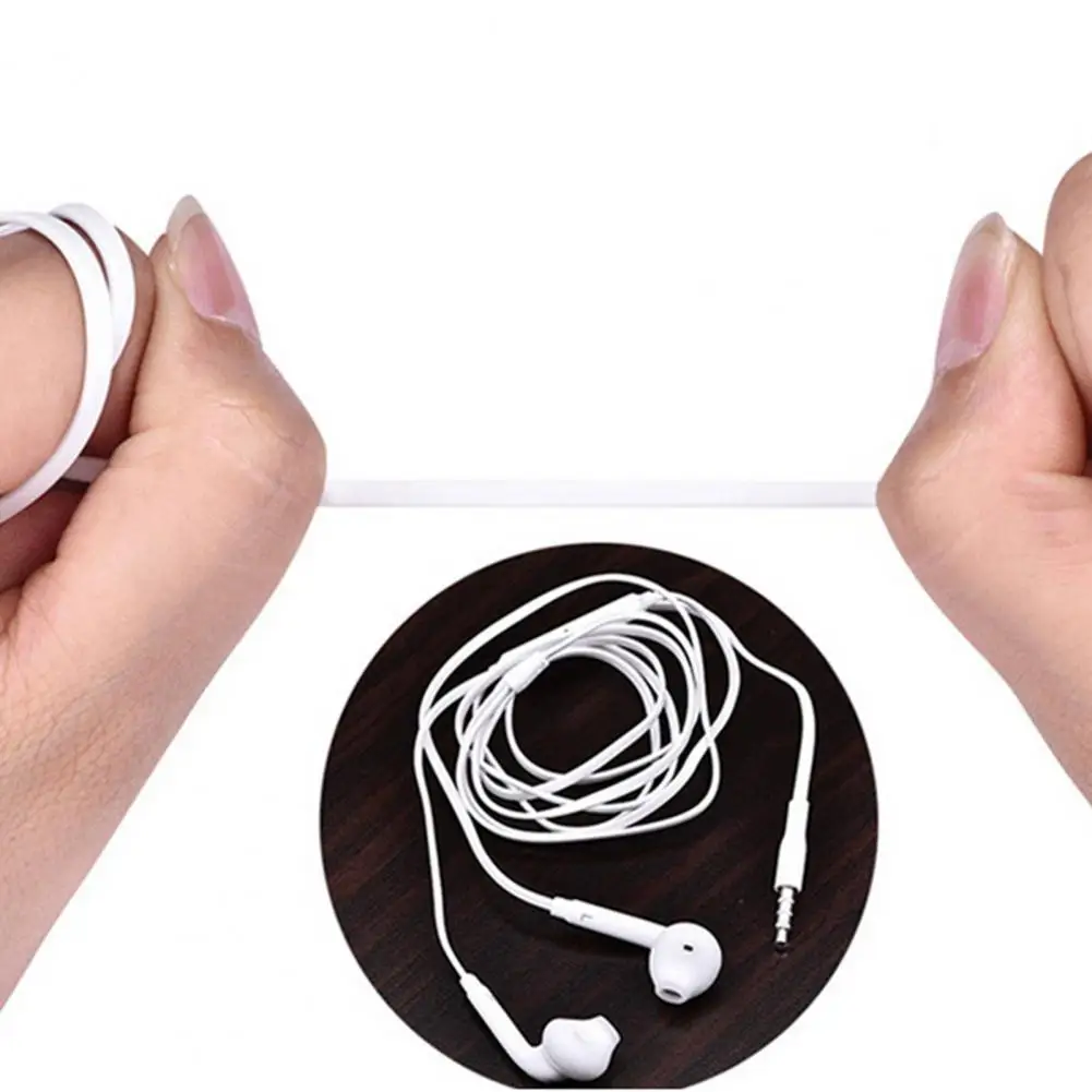 

Wired Earphone Support Microphone Stereo Bass In-ear Wired Control Earbud Audio Accessories for Android/Apple Phone