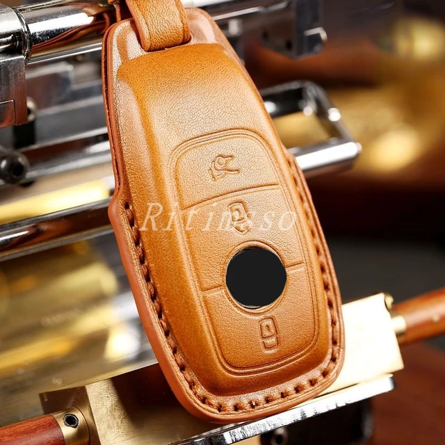 New Leather Car Remote Key Case Cover Shell for Mercedes Benz