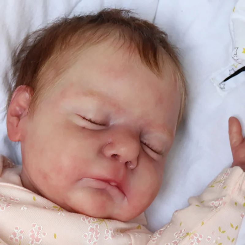 Poupée Bébé Reborn Garçon/Fille Endormie en Silicone De 48,3 Cm, Co