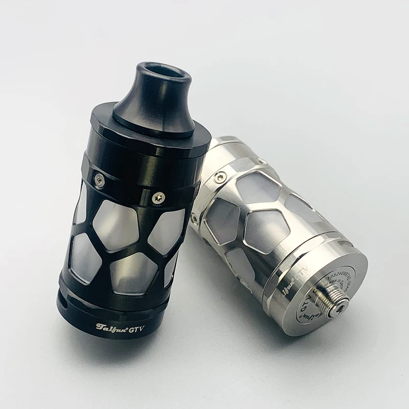 

DSX Taifun GTV RTA 25mm 316ss GT5 Style Atomizer 6ml Adjustable Vaporizer Airflow 510 Drip Tip vs Taifun gt4 gtr gt one VapeTank