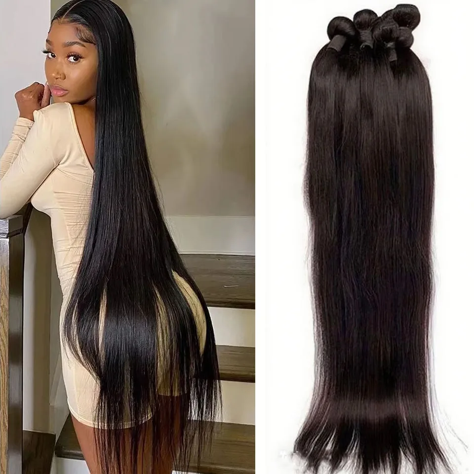 Brazilian Straight Hair Bundles 1/2/3/4 Pcs 100% Unprocessed Human Hair Straight Bundles Human Hair Extensions For Black Women