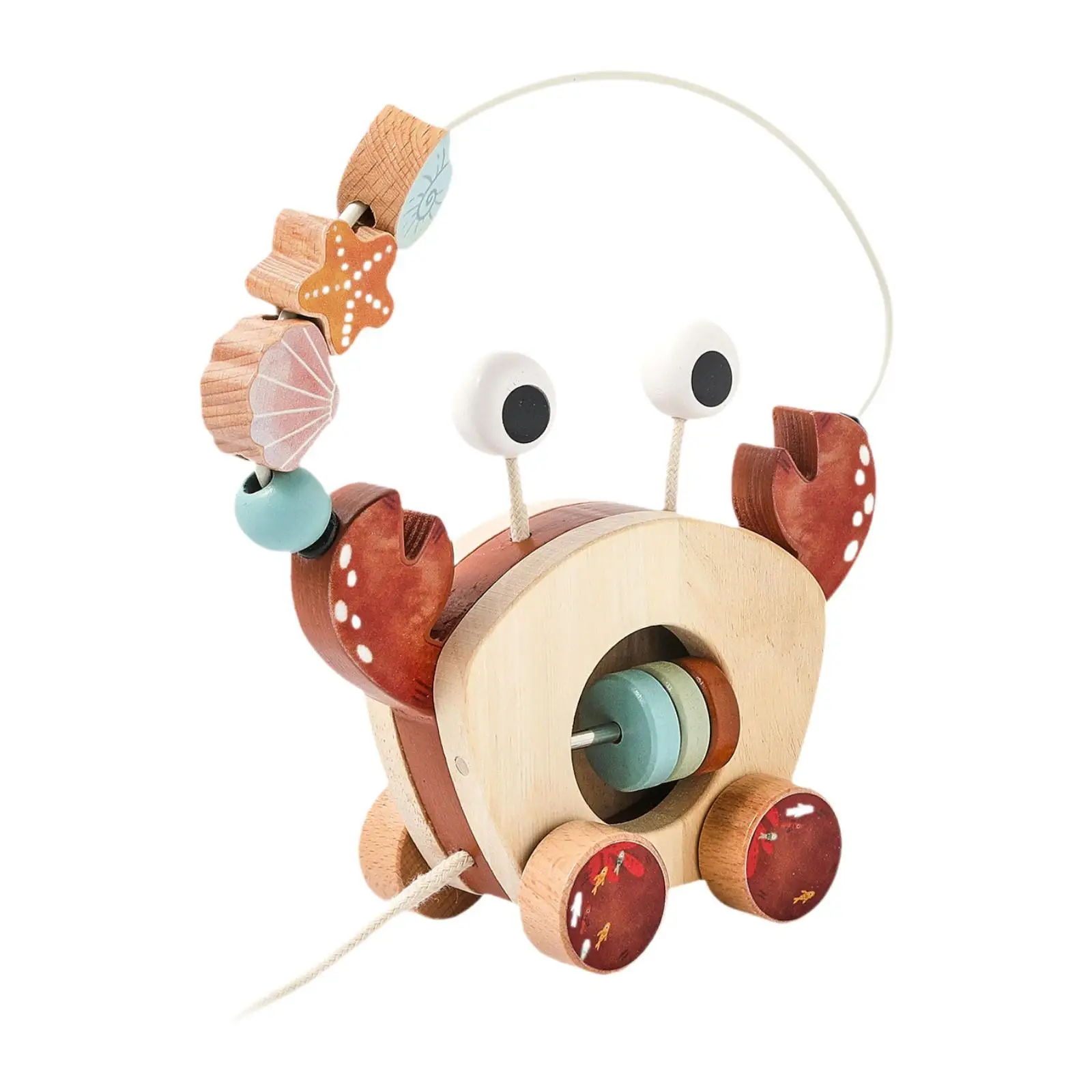 Pull Along Walking Toys Activity Toy for Kids Toddlers 1 2 3 4 Years Old