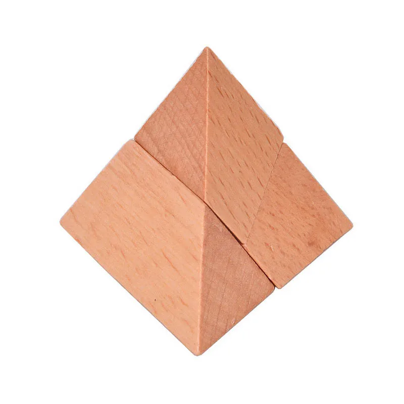 Pyramid Puzzle IQ Wooden Kong Ming Lock Luban Toys Teaser Brain Casse Tete Rompecabezas 3D Juguetes Y Aficiones