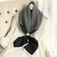 Luxury Love Tree Print Designer 90 Square Scarf Twill Silk Women Head Shawls Wraps Neck Scarves Hijab Bandana Pashmina Handband 2