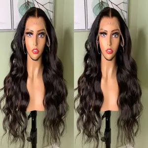 Bombshell Deep Wave Synthetic Lace Front Wigs Glueless High Quality Heat Resistant Fiber Hair For Black Women Daily Use To Wear