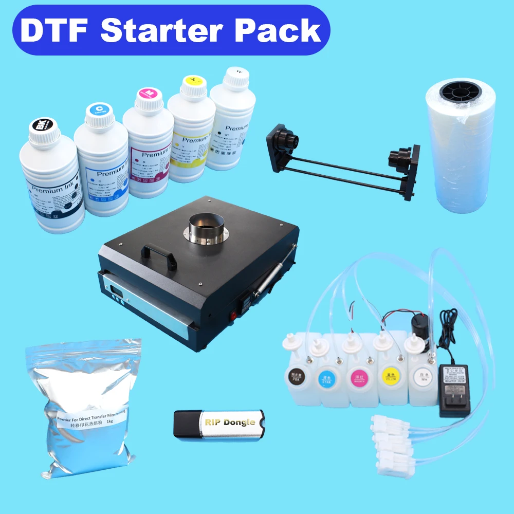 

DTF Starter Pack Modify For Epson L1800 L805 L800 R1390 1400 Modification DTF Oven DTF Ink DTF Film DTF Powder DTF RIP DTF CISS