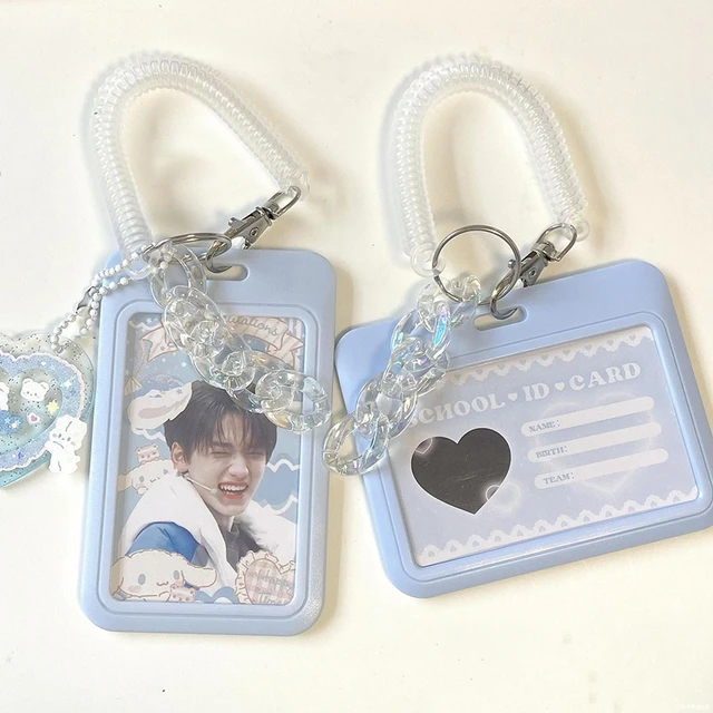 Keychain Idol Photo Protector Clear Photocard Sleeve Kpop Photocard Holder