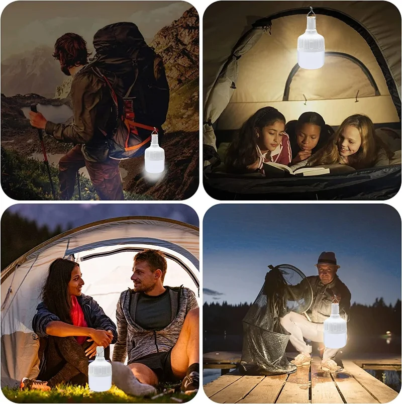 1-10pcs USB Rechargeable LED Emergency Lights Portable Lanterns Emergency Lamp Bulb Battery Lantern BBQ Camping Light camping light portable lanterns camping lamp camping lantern emergency lights