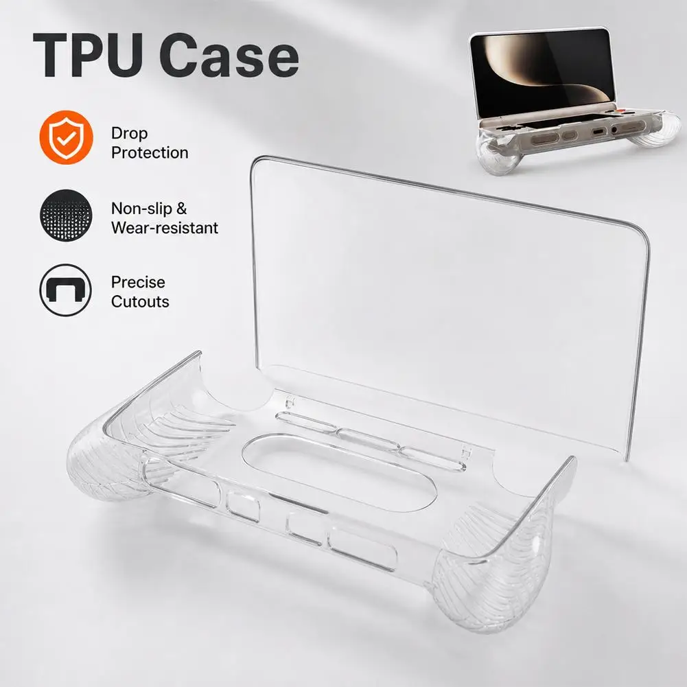Enhanced Grip TPU Protective Case - Shockproof & Anti-Scratch Cover for Handheld Gaming Console