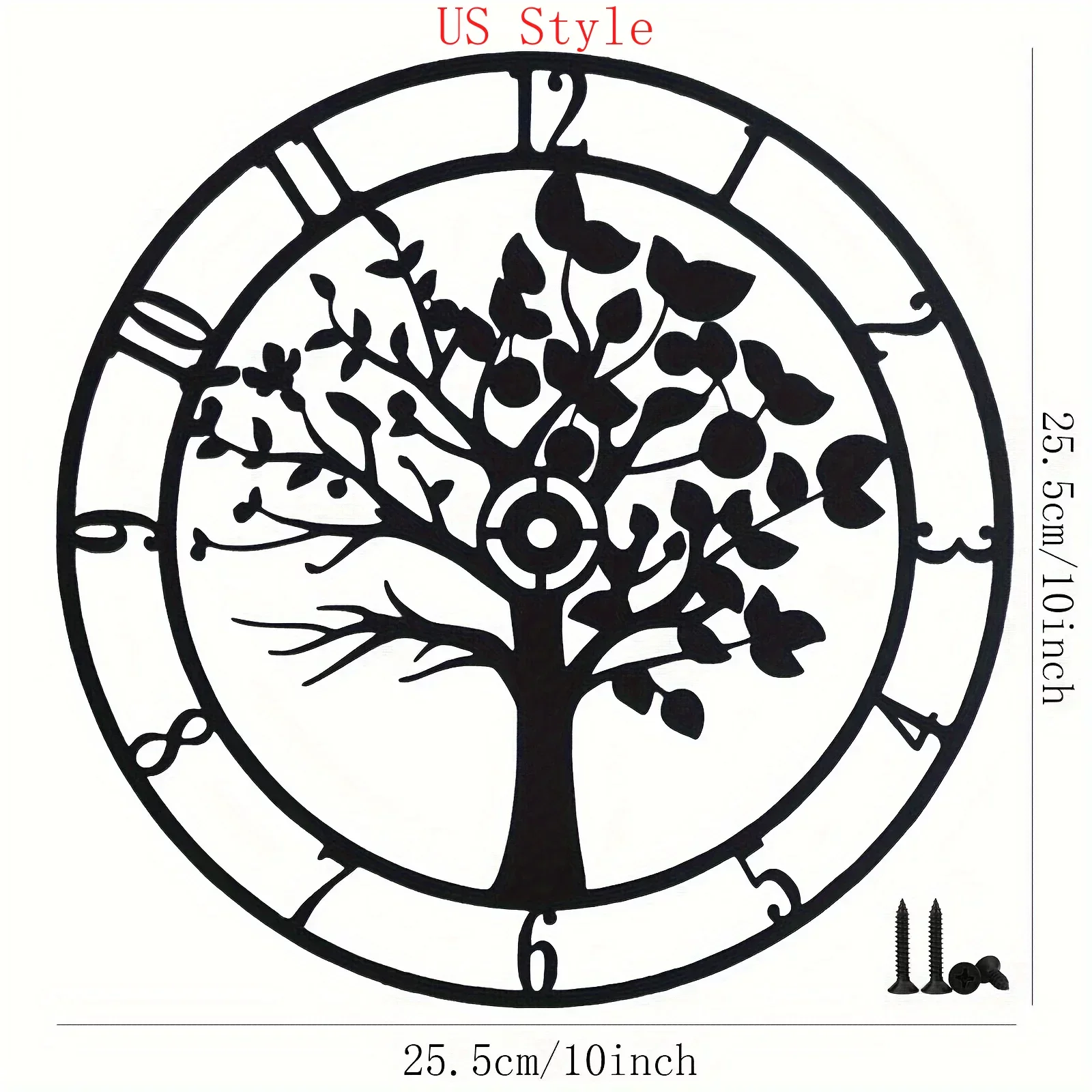 

Metal Clock Wall hanging Decor Black Clock Dial For Clock Shop Home Indoor Outdoor Wall Bedroom Decor Sticker Mural Room Decor G