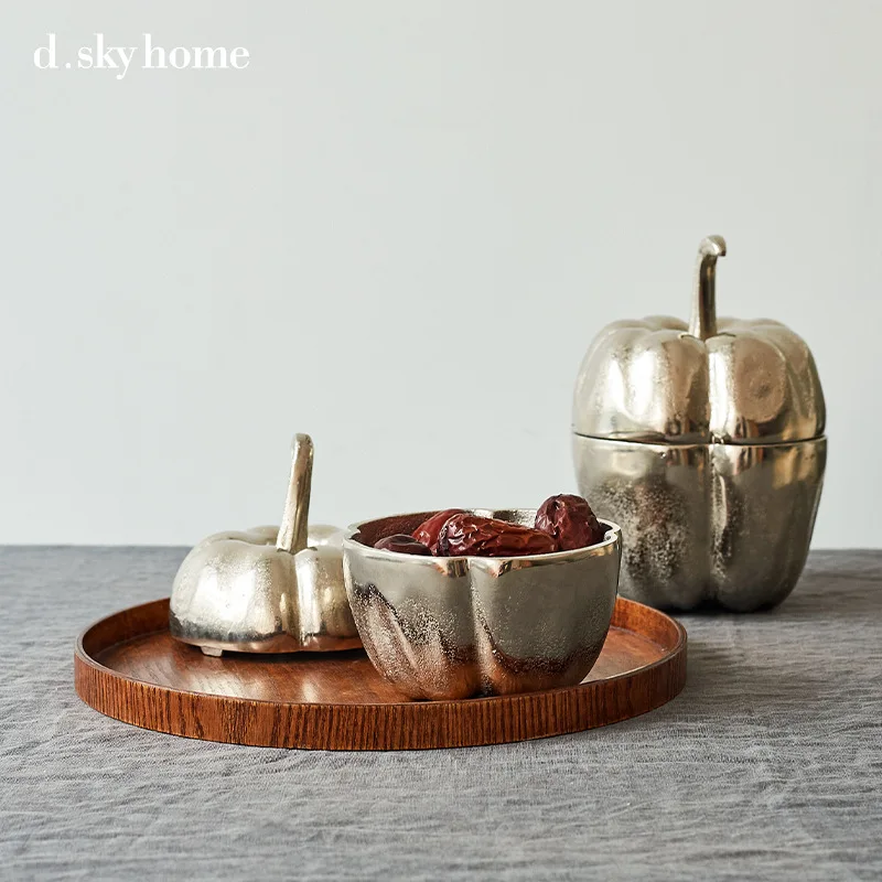 

Creative Home Decoration Pumpkin Shape Storage Jar A B B&B Model Room Retro Ornament Storage