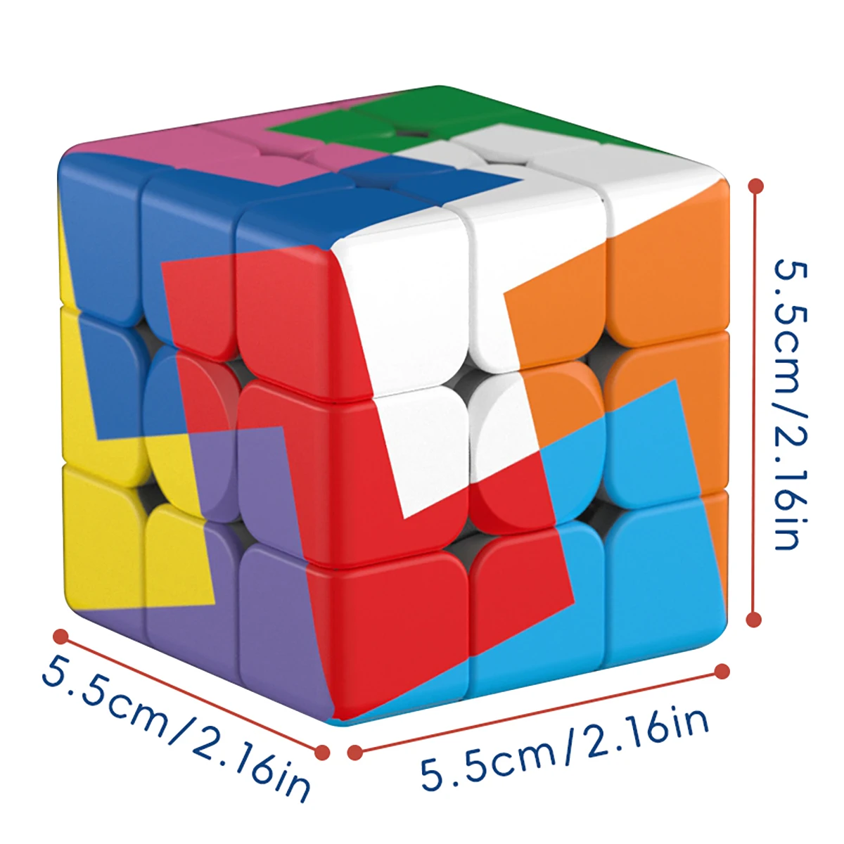매직 큐브 3x3x3 퀵 트위스트 UV 인쇄 12색 윈드밀 스트레스 해소 퍼즐 전문 게임 어린이 장난감 선물