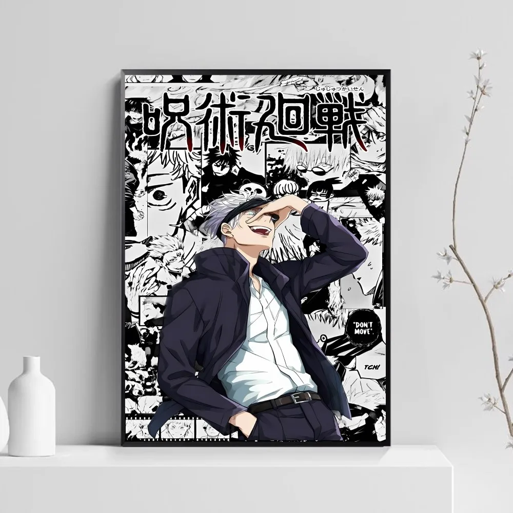 Anime Gojo Satoru Prints and Posters Vintage Room Bar Cafe Home Decor anime poster,vintage posters,poster prints