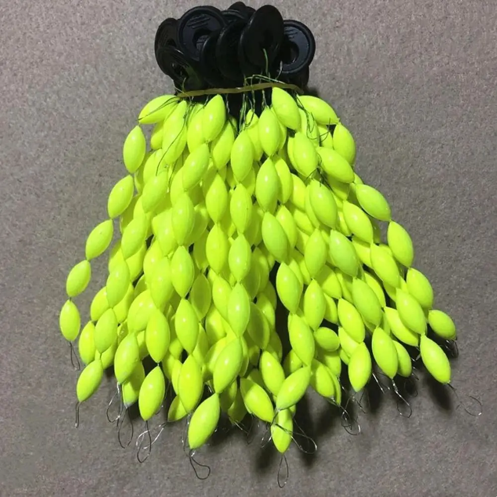 Fishing float 30Pcs/5packs Fishing Float 6 In 1 String Type Seven Star Float Foam Space Bean Fishing Line Stopper Buoys Tackle Accessories