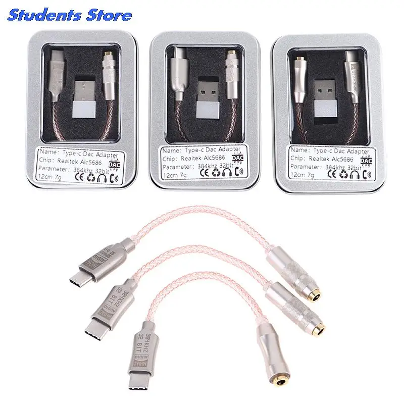USB-Type-C-To-3-5mm-DAC-Amp-Earphone-Amplifie-Digital-Decoder-AUX-Audio ...