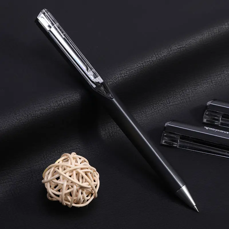 Retractable Gel Pen 0.5mm Fine Point, No Smear & Smudge Black ink Smooth  Writing Silent Pen for Journaling Sketching, Non Bleed