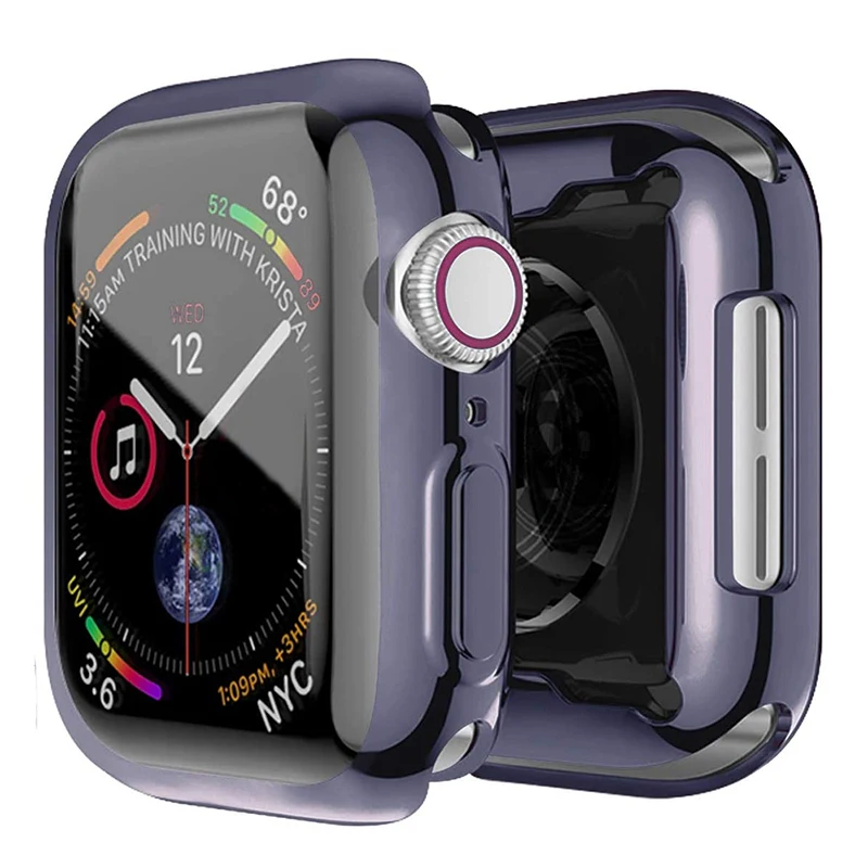 Premium TPU Screen Protector & Bumper Cover for Apple Watch - All Series & Sizes