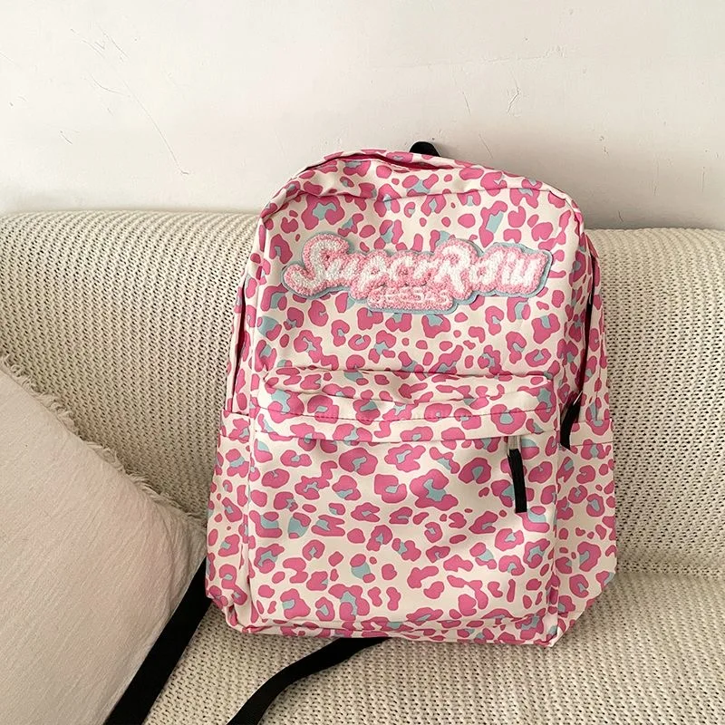 GirlsPinkY2kBackpackFashionDesignerIndividualityStudentsSchool