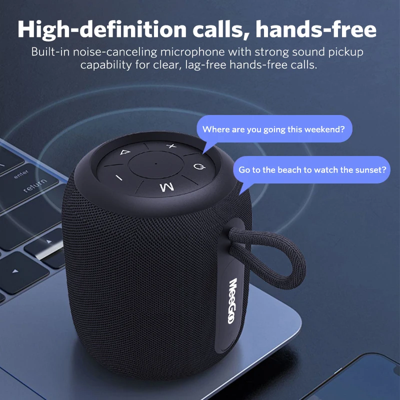 Meegoo Portable Wireless Bluetooth Speaker With Enhanced Bass_voghion.com
