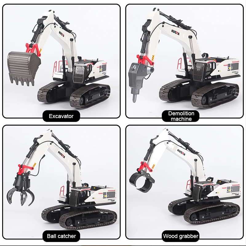 Huina 1594 rcショベル1:14 22チャンネルrcトラックリモート 