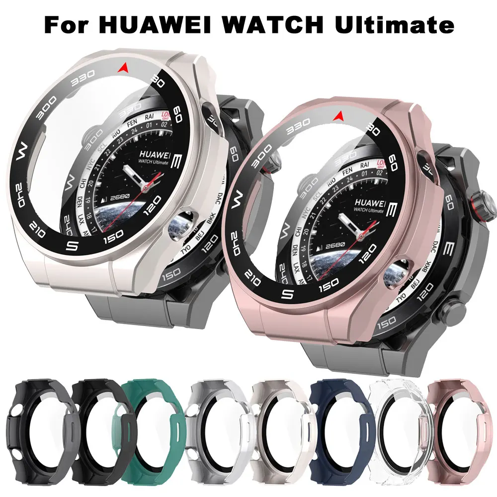 PC-Schutzhülle + Film für Huawei Watch Ultimate Smartwatch, stoßfeste, harte Vollbildschale / W-Skala_voghion.com
