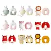 Cute Multifunctional Changable Cartoon Cervical Fluffy Pillows U Shaped Travel Pillow Penguin Whale Protection Neck 1