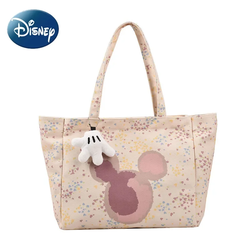 

Disney Mickey Mouse Shoulder Bag for Women Girl Large Capacity Canvas Tote Bag Durable Cute Handbags Designer Free Shipping