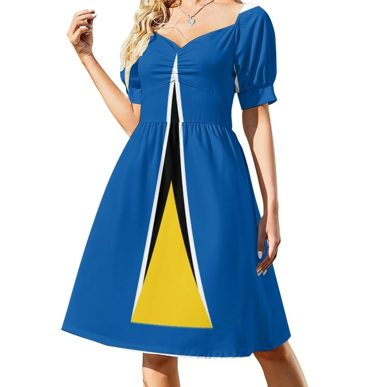 

ST LUCIA FLAG Dress summer outfits for women 2023 birthday dress for women luxury 2023 prom dresses 2023