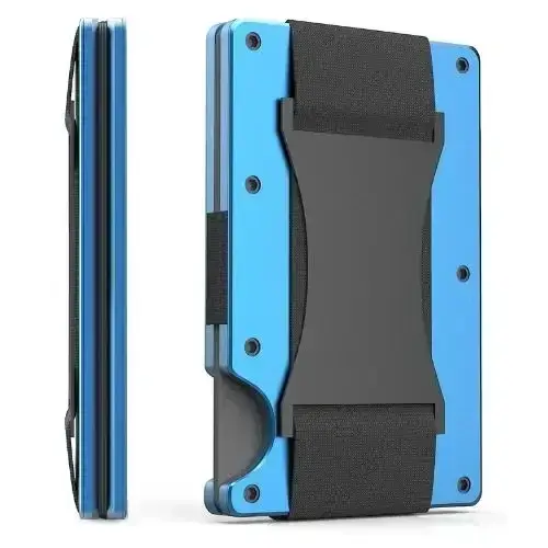 Forged Carbon Fiber Minimalist Slim Smart Wallets for Men Cashback Credit Card Holder Luxury Aluminium Wallet Rfid Money Clip - Image 14