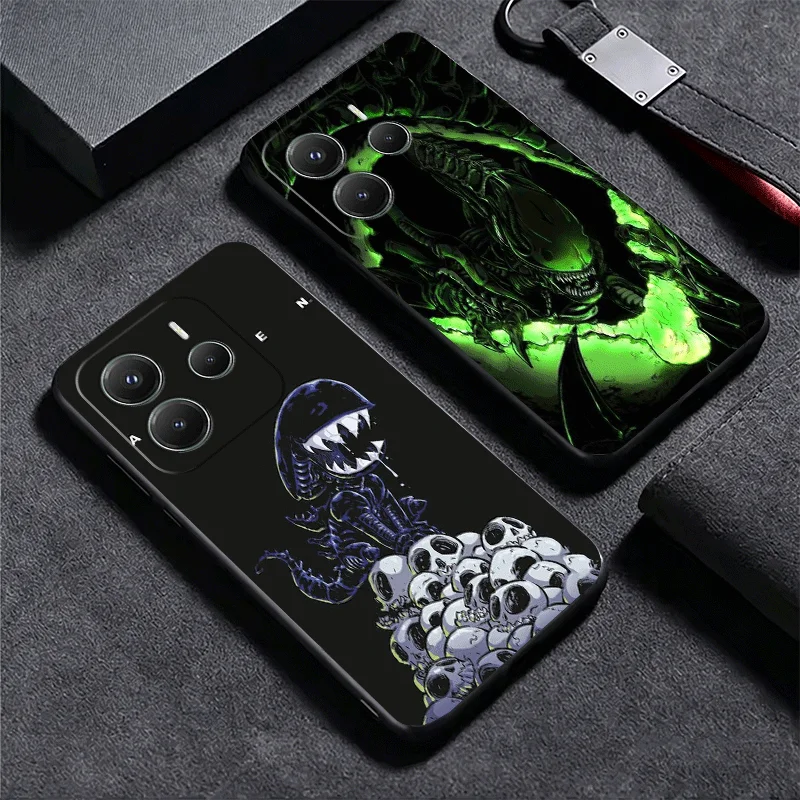 Cool A-Alien X-Xenomorph Soft Black Phone Case Cover