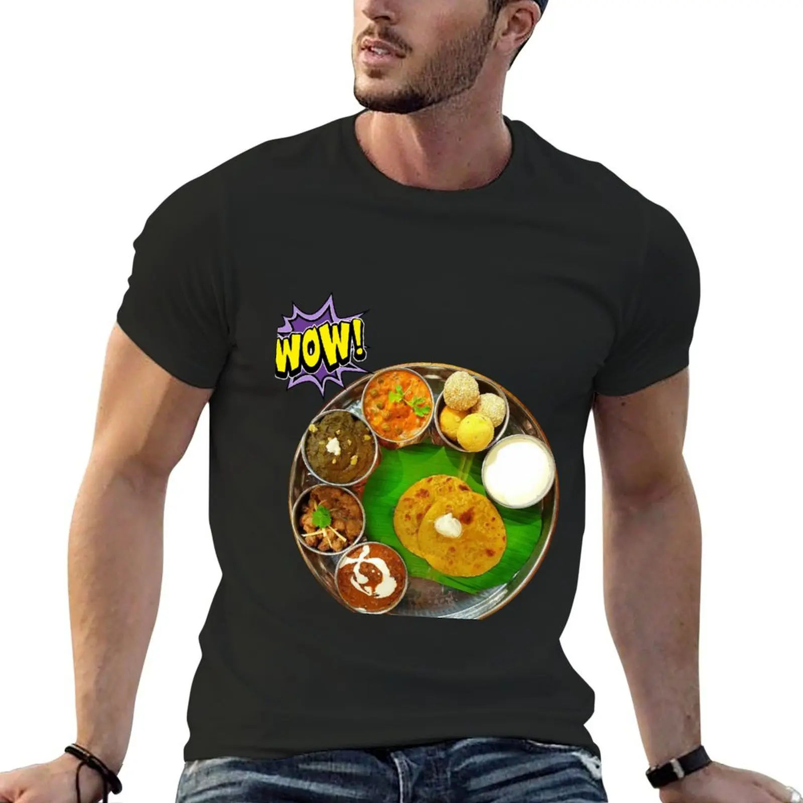 

Food print T-Shirt quick drying kawaii clothes shirts men