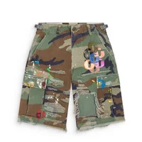 New 2025 luxury Men PATCH Desert WOODLAND CAMO CARGO SHORTS Comfortable Camouflage Skateboard Street Cotton Casual Shorts #a2 1