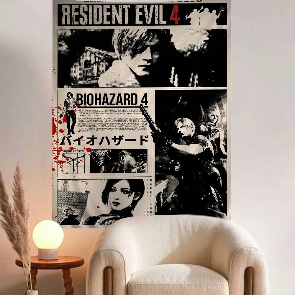Resident Evil Sci-Fi Wall Tapestry - Home Decor Art Piece
