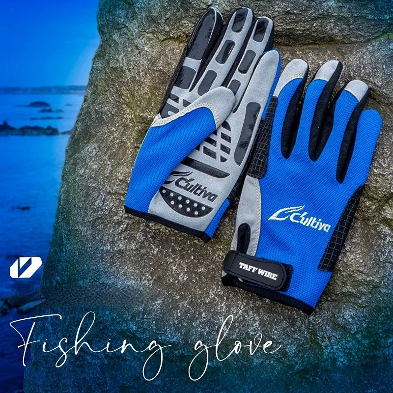 Japanese Brand Men Women Full Finger Fishing Gloves Sports Outdoor Gloves Outdoor Climbing Anti-skid Male