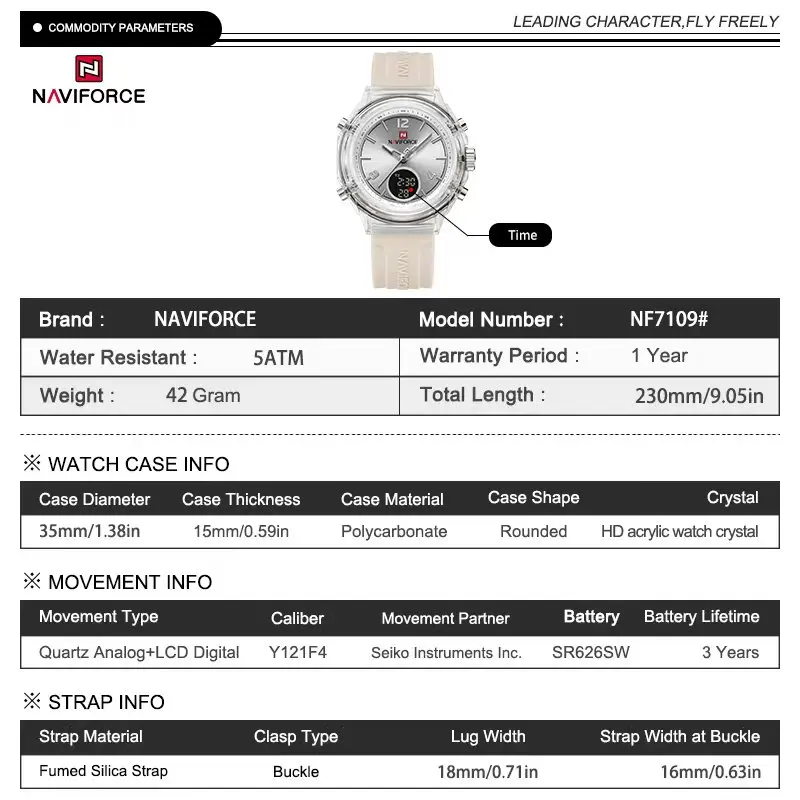 Reloj Naviforce Sport NF7109: Elegancia y funcionalidad para la mujer moderna