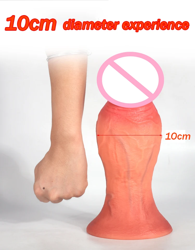 10cm Huge Realistic Dildo Big Penis With Suction Cup Dick Butt Plug  Masturbation