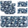 Outdoor Loveseat Cushions,5 Piece Wicker Chair Cushions Set,Tufted Cushons for Wicker Bench Patio Furniture,Floral 2