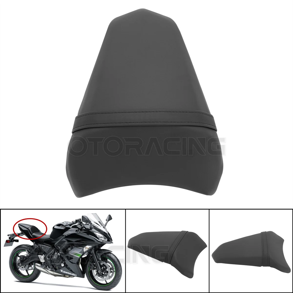 

Motorcycle Rear Passenger Pillion Seat Cushion For Kawasaki Ninja 650 EX650 Z650 2017 2018 2019 2020 2021