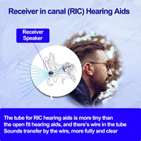 Bluetooth Hearing Aids for Seniors Rechargeable with Noise Cancelling APP Control Self-Fitting Wireless Music Stream Hand-free 2