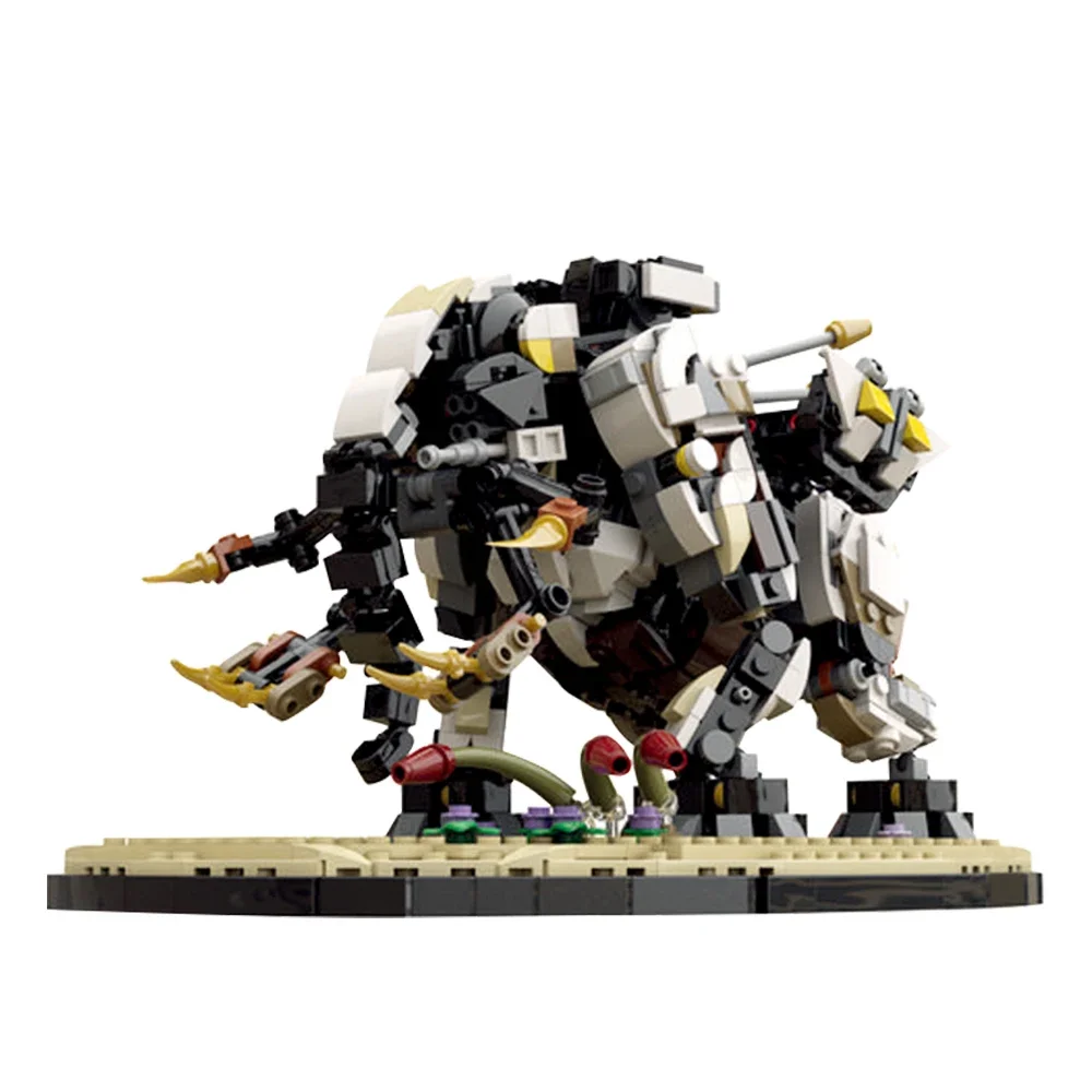 

Gobrick Moc Horizon, запрещенный Запад, тремортуск с подставкой, строительные блоки, «сделай сам», монстр, игровой набор кирпичей, игрушка для подарка