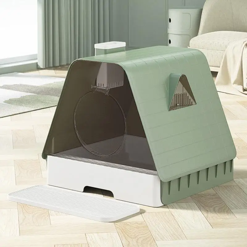 

Полностью закрытый кошачий Туалет, очень большой дезодорирующий туалет для кошек, очень большой раковина для фекалий, ящик для кошачьего туалета,