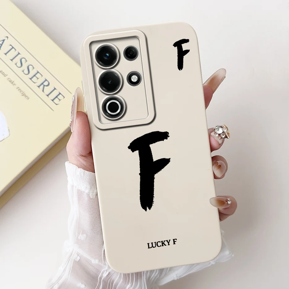 Fashion Lucky Letters Matte Soft TPU Phone Case Cover - Stylish Protective Back Cover